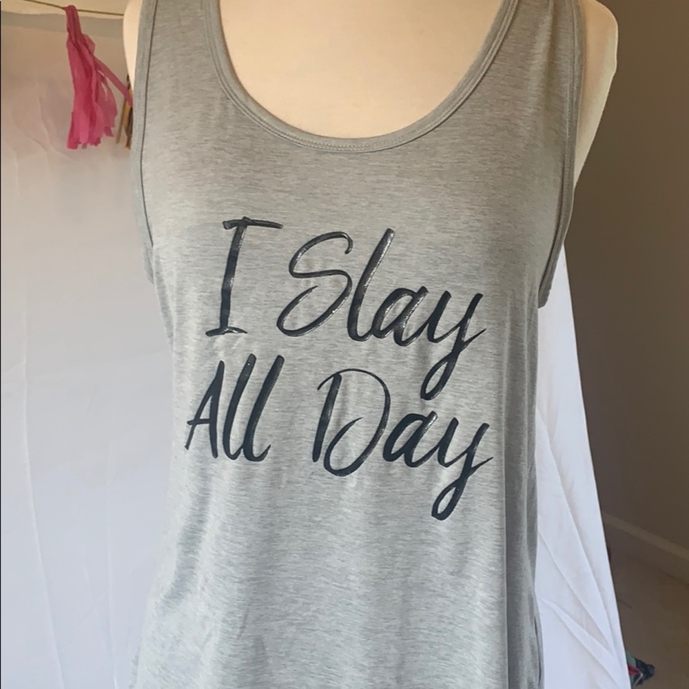 Chaimpion tank “I slay all day” sz Med